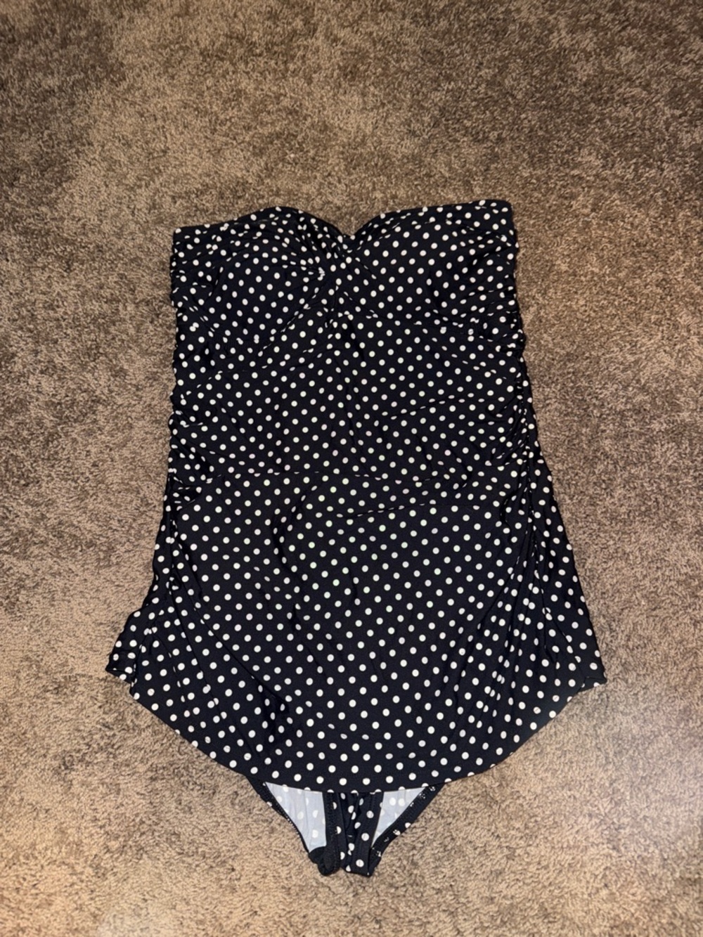 White House | Black Market polka dot one piece swimsuit